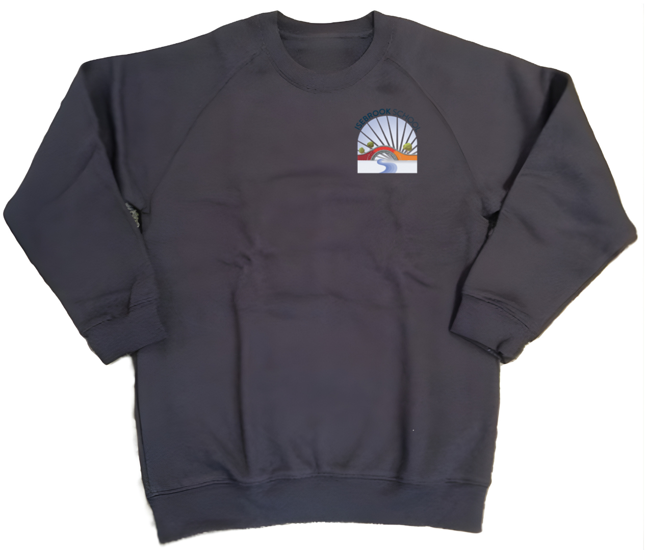 Black Isebrook School jumper with logo